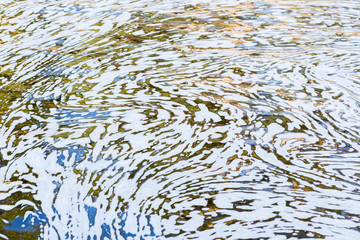 pure water in deep space with patterned skin texture