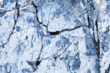 beautiful grey stones, rocks with moss, close-up, nature