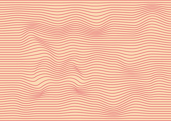 Abstract vector background with wavy lines. Illustration