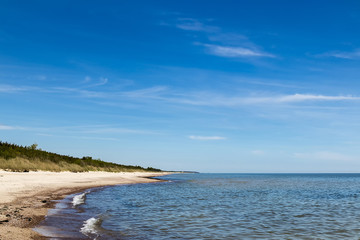 Fototapeta premium On a sunny day in the sea coast