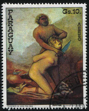Savages Murdering a Woman by Francisco de Goya