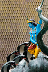 Krishna tanzt auf der Schlange Kalia
