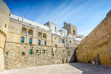 Fototapeta na wymiar Historic landmarks in Otranto, Apulia, Italy