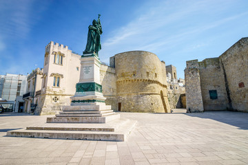 Medieval castle and monument in Otranto, Italy