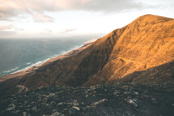 View from high above Cofete Beach - Fuerteventura