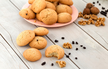 Chocolate chip cookies with walnut