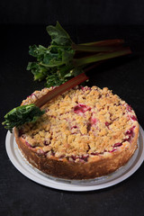 rhubarb crumble