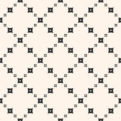 Monochrome seamless pattern, geometric vector texture with small perforated squares in diagonal grid.  Subtle abstract background, repeat tiles. Stylish design element for prints, home decor, fabric