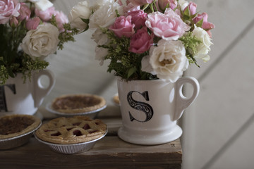 Pink and White Wedding Dessert Bar