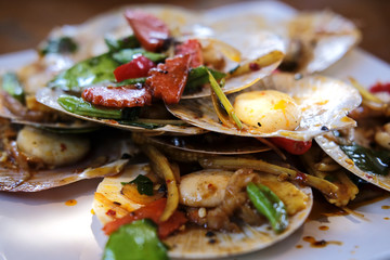 Scallop Stir fried.