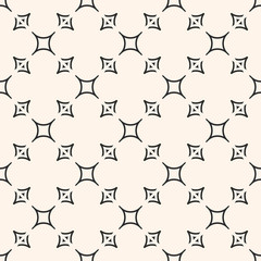 Minimalist geometric seamless pattern, vector delicate monochrome texture with smooth shapes, thin curved lines. Abstract subtle background, repeat tiles. Design element for decor, fabric, furniture