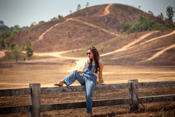 Asian woman on Phu Khao Ya