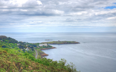 The view from Killiney Hill in Dublin, Ireland.