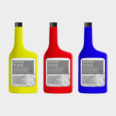 Vector Cars Technical Fluid bottle.The ability to easily change the color.