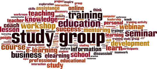 Study group word cloud
