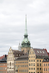 Fototapeta na wymiar German Church and Old Town; Stockholm