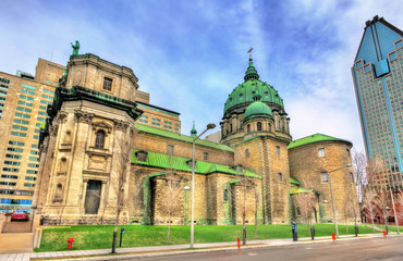 Fototapeta na wymiar Mary, Queen of the World Cathedral in Montreal, Canada