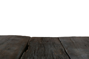 wooden platform background isolated