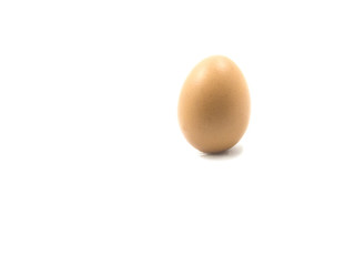 fresh egg chicken on white background, healthy concept