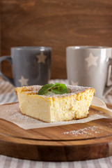 appetizing cottage cheese casserole and cups