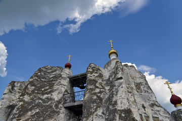 Church in the chalk mountains