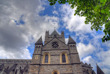 Fototapeta na wymiar Christ Church Cathedral in Dublin, Ireland.