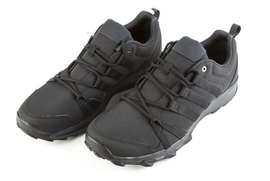 Black sports shoes