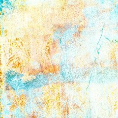 Trendy Summer  Art Background. Grunge Colorful  Textured Backdrop..