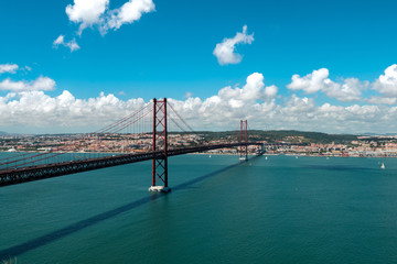 Most 25 kwietnia w lizbonie panorama