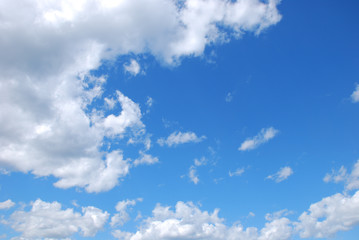 Blue sky with clouds