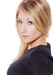 Naklejka premium blond woman posing