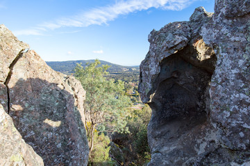 Hanging Rock in Macedon Ranges