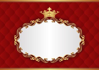 royal background with decorative frame