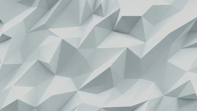 White background. Abstract triangle texture. Low poly black 3d illustration.