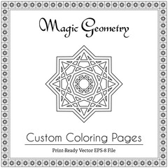 Fototapeta premium Circular Ornament for Adults Coloring Book