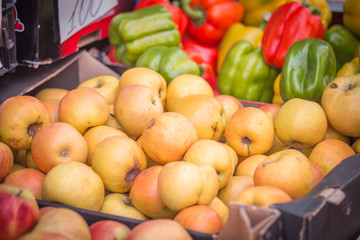 fruits and vegetables on the market