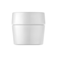 Isolated cream bottle.