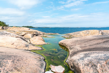 Schwedens Steinküste Halbinsel Gränsö Västervik