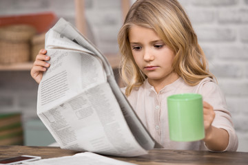 Little Girl Study Learning Education Knowledge Concept