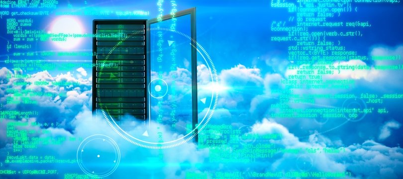 Composite image of blue programme