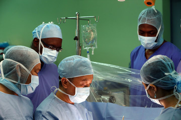 The heart institute offer high-quality care to vietnamese patients suffering from heart diseases. senegalese medical team trained to practice cardiac surgery.