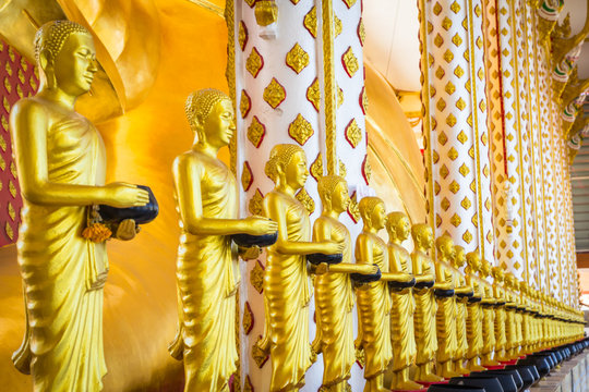 Beautiful Temple  At Wat Lat Prakong Tham ,Nonthaburi in Thailand