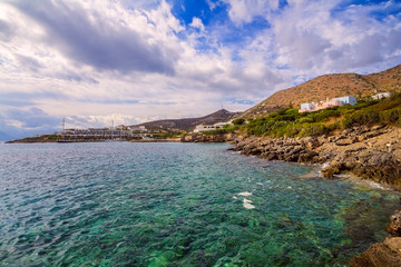 Fototapeta premium Coast of the Gulf of Mirabello near the fishing village of Elounda. Crete. Greece