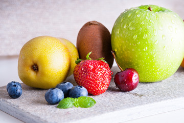 Fototapeta na wymiar Fresh fruits 