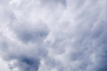 Storm clouds before a strong storm