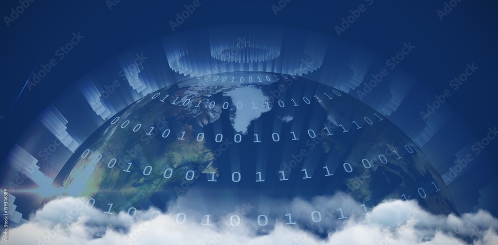 Poster composite image of low angle view of clouds against sky
