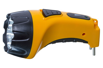 Flashlight in yellow case
