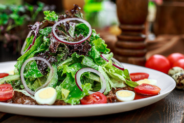 Salad on the table