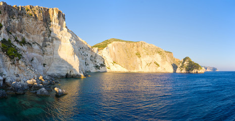 Fototapeta na wymiar Cliffs of Zakynthos island, Agalas, Greece