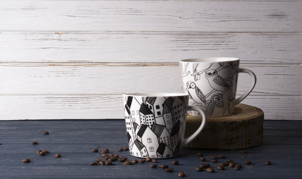 cup black white own town